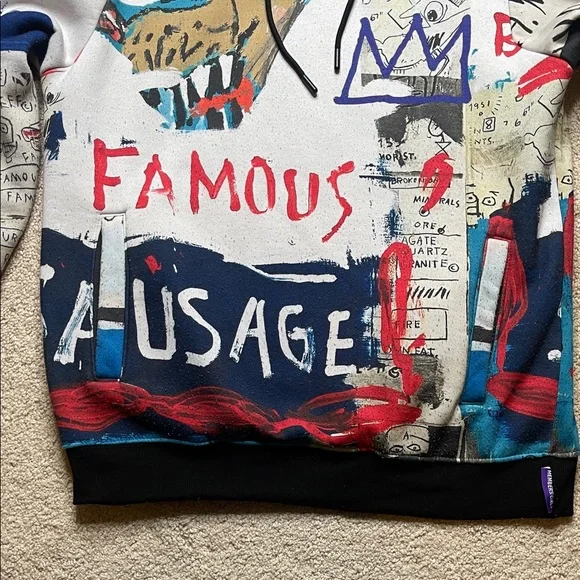 Members Only Jean-Michel Basquiat Multicolor Graphic Hoodie - Picture 5 of 10